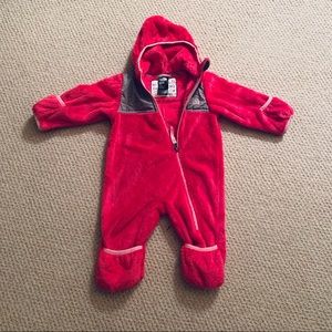 NORTH FACE Fleece Oso One Piece Baby Girl Size3-6M
